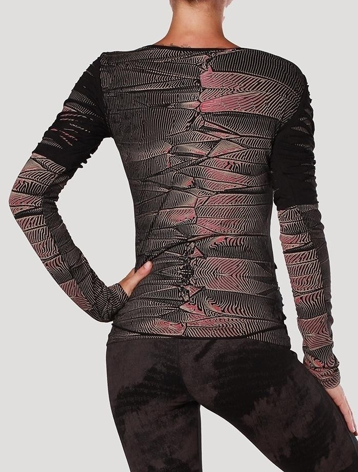 LUKE Long Sleeve top In Black