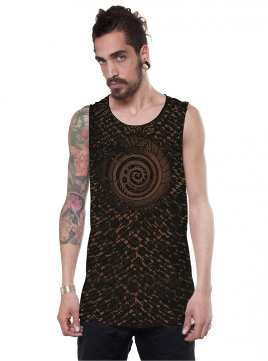 ALL OVER Tank Top In Black
