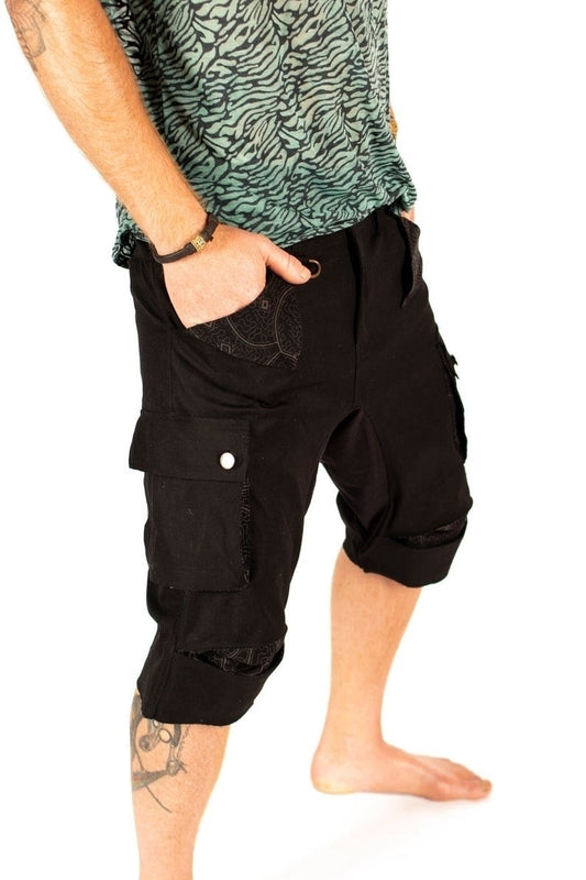 3/4 TAZER Pants In Black