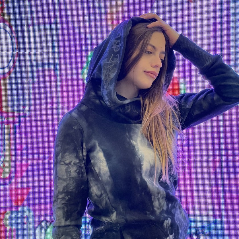 LOVELY REAPER Hood Sweat In Tie Dye