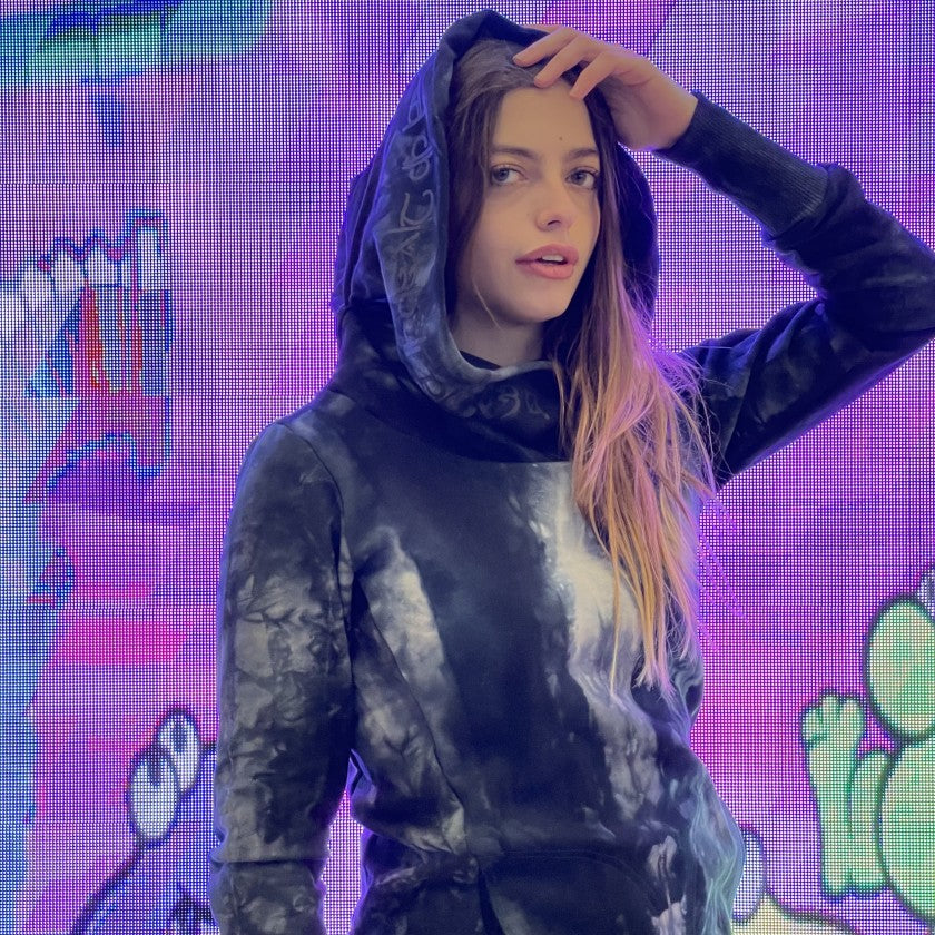 LOVELY REAPER Hood Sweat In Tie Dye