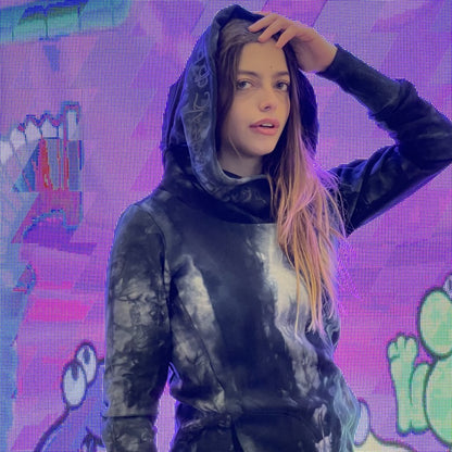 LOVELY REAPER Hood Sweat In Tie Dye