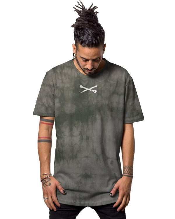 TWIZY T-Shirt In Green Tie Dye