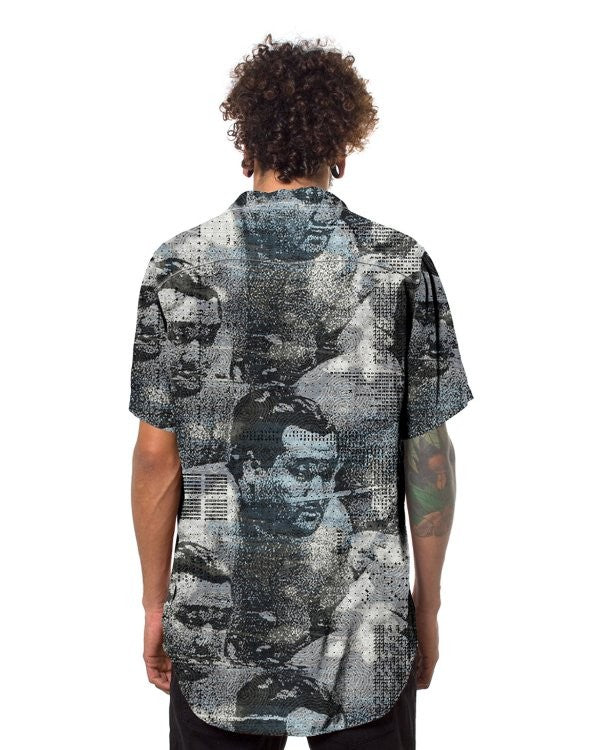 SUMO WAVES Short Sleeve Botton Shirt