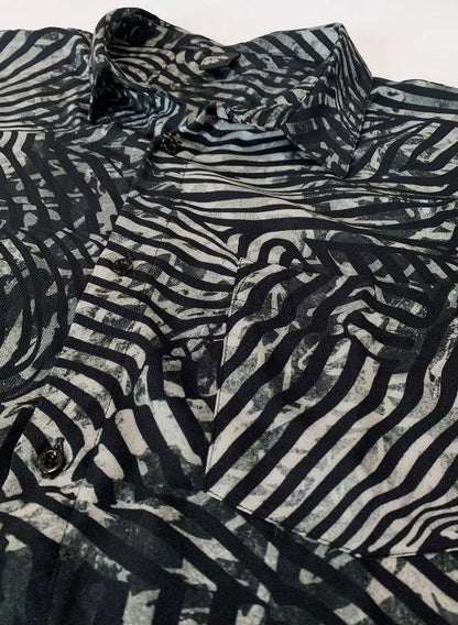 TIGA Unisex Short Sleeve Button Shirt