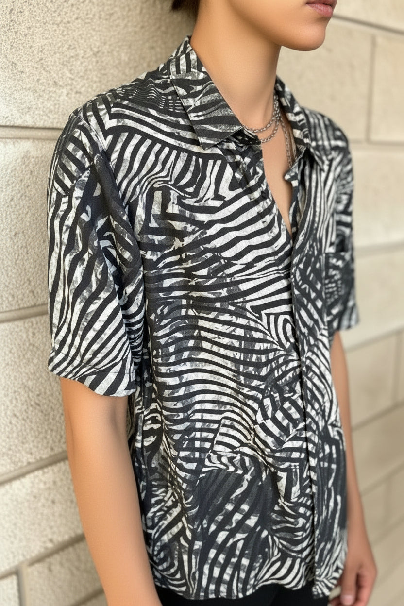 TIGA WO Short Sleeve Button Shirt