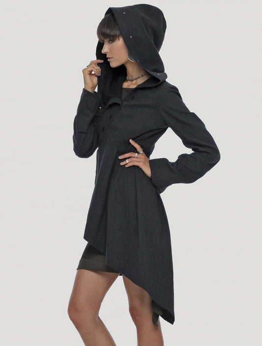 SIDE Hood Jacket In Black