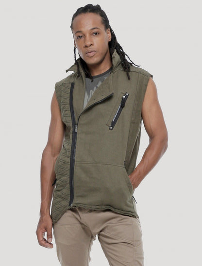 OFF RMX Vest In Olive