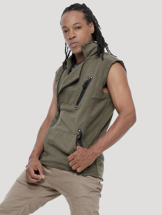 OFF RMX Vest In Olive