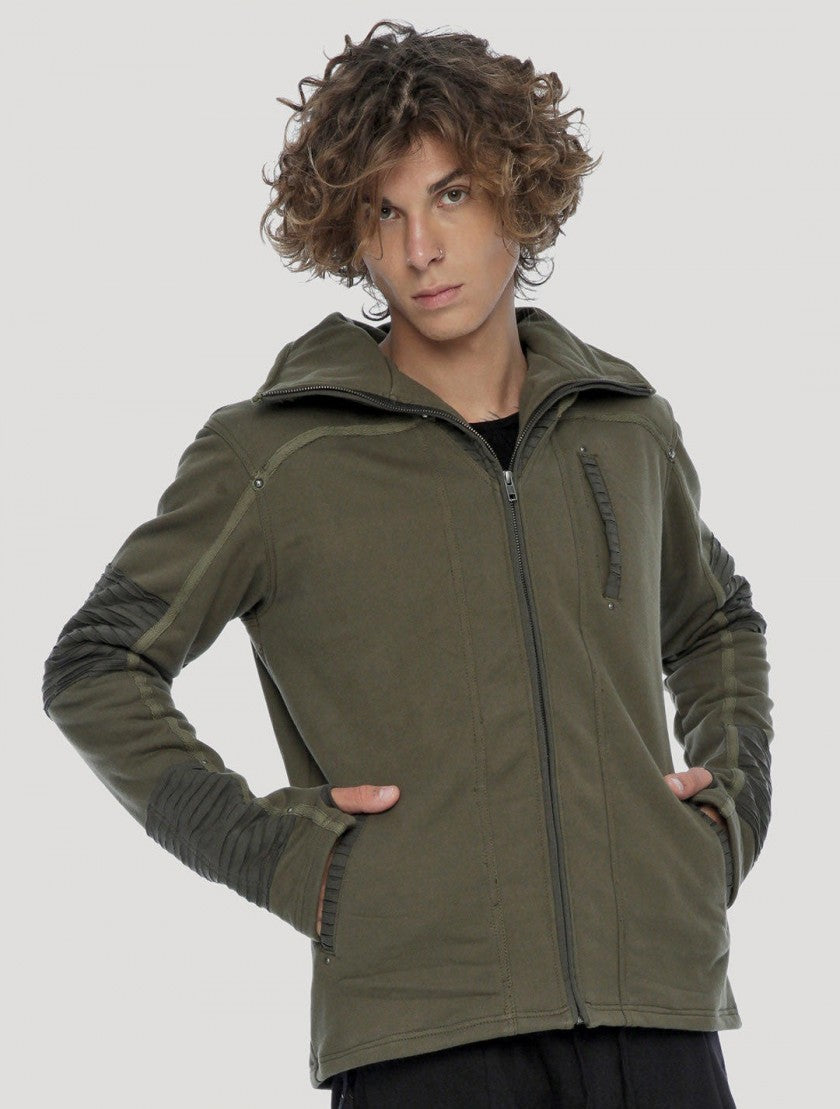 DHARMA Hood Jacket In Olive