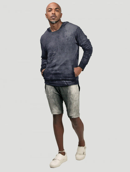 BRUSH UNISEX Hood Jumper In Black/Charcoal