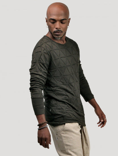ZENTANGLE Long Sleeves Shirt In Olive