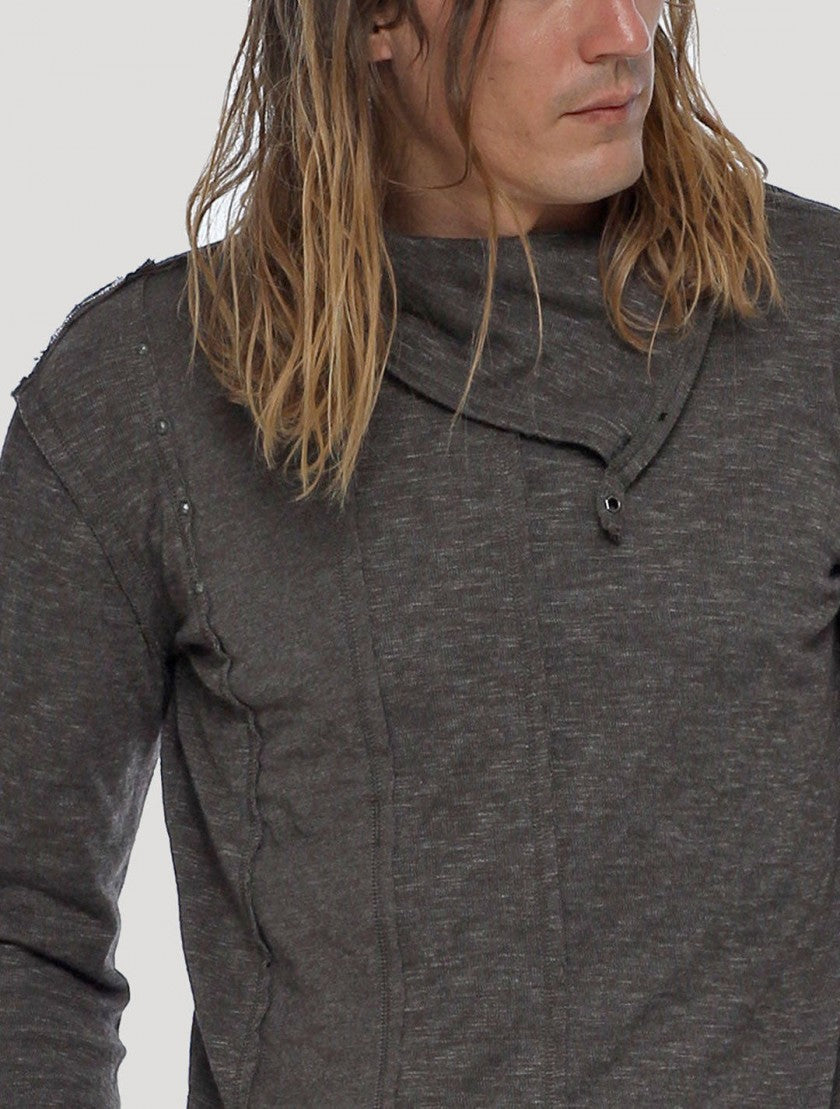 TILTED RMX Sweater In Charcoal