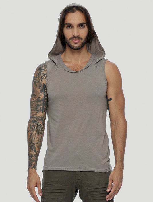 TIGER Sleeveless Tee In Steel