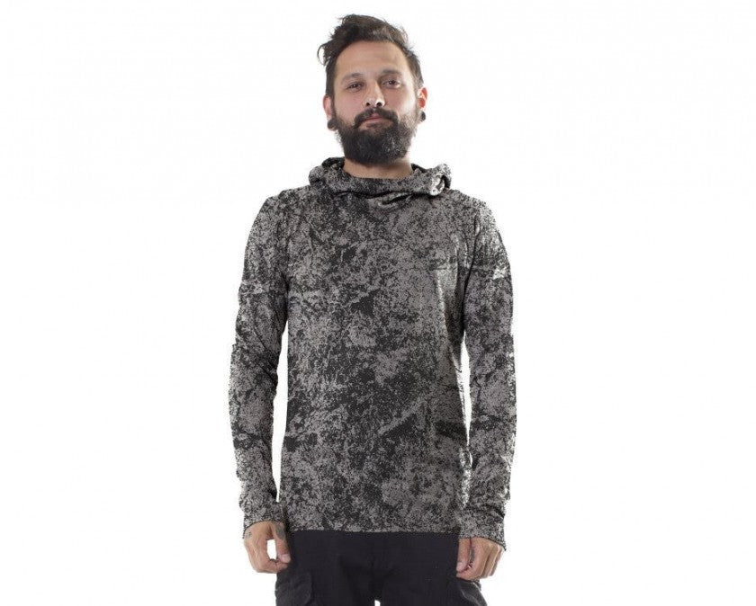 LUNE Long Sleeve Hooded Sand Texture