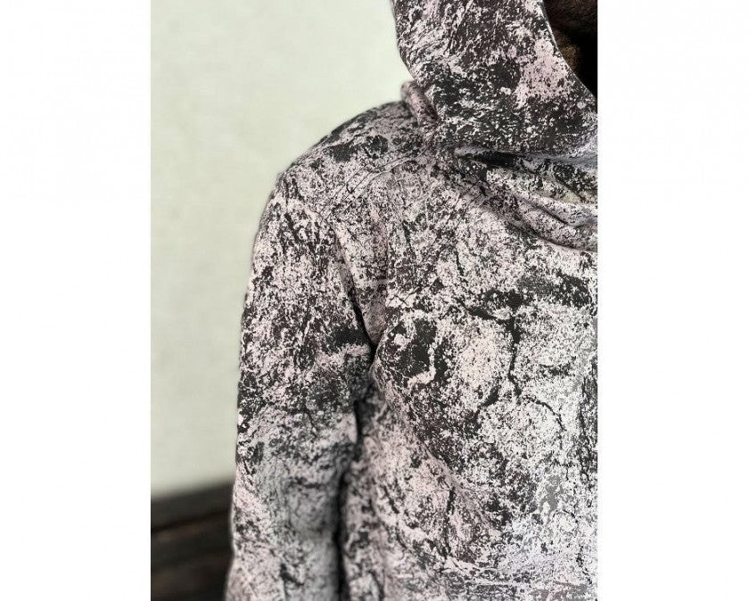 LUNE Long Sleeve Hooded Sand Texture