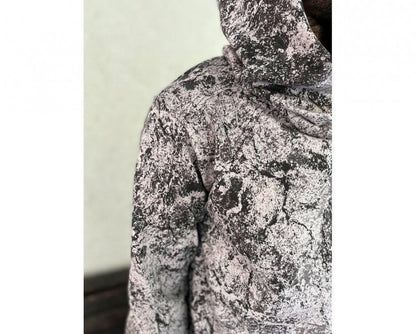 LUNE Long Sleeve Hooded Sand Texture