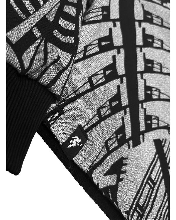 METROPOLIS Crop Top In Black
