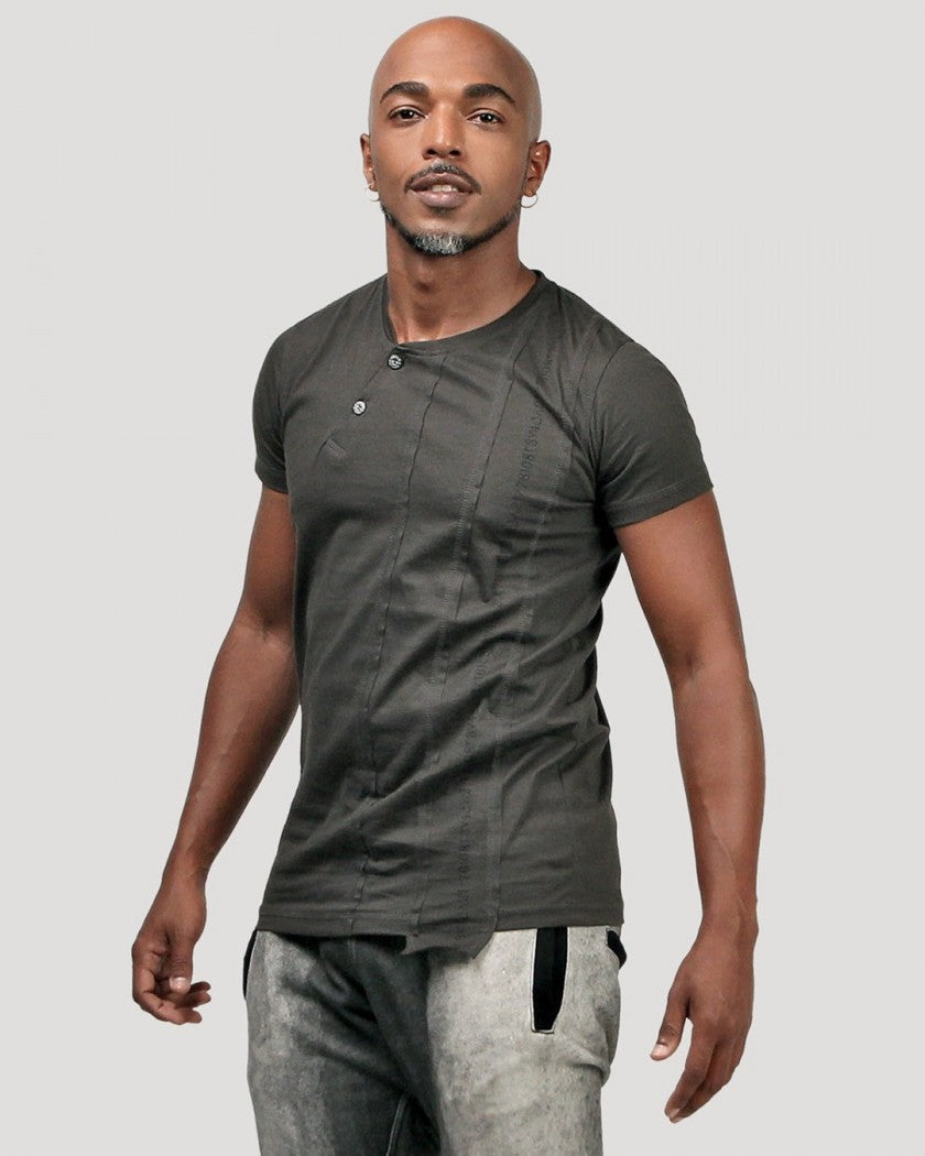 SERIAL T-Shirt In Olive Noir