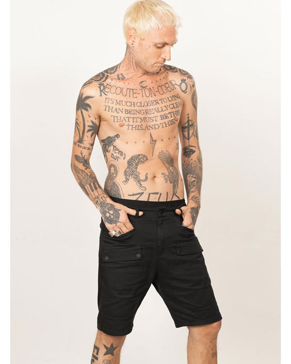N84 Shorts In Wash Black