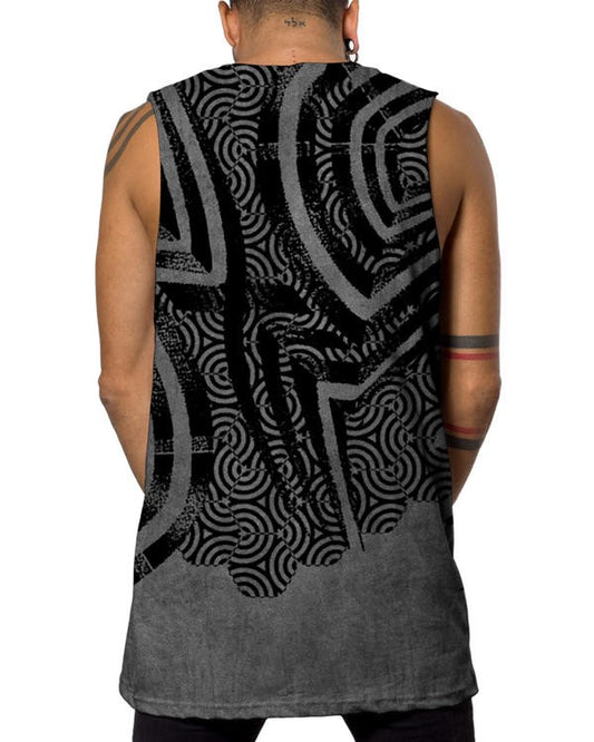 SHIBA Tank Top In Grey Wash