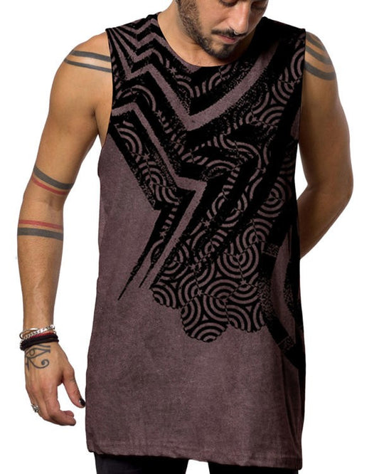 SHIBA Tank Top In Hamra Wash