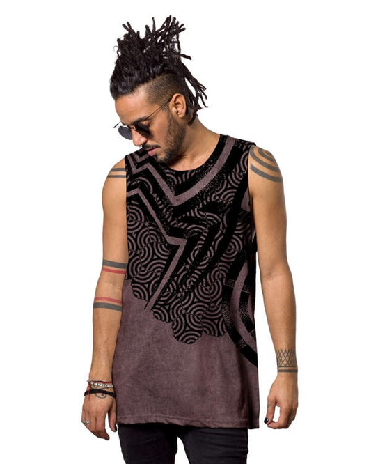 SHIBA Tank Top In Hamra Wash