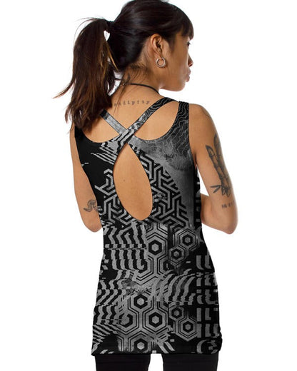 ICHI Open Tank in Black