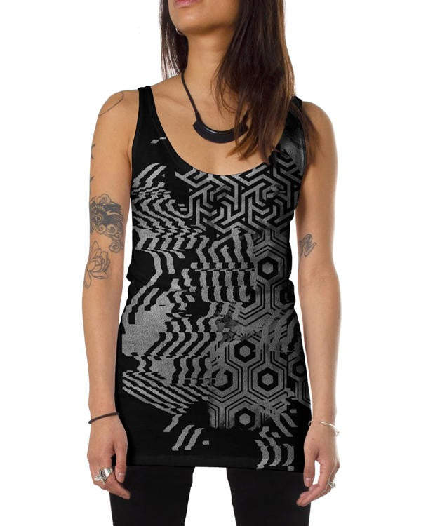 ICHI Open Tank in Black