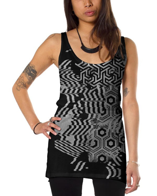 ICHI Open Tank in Black
