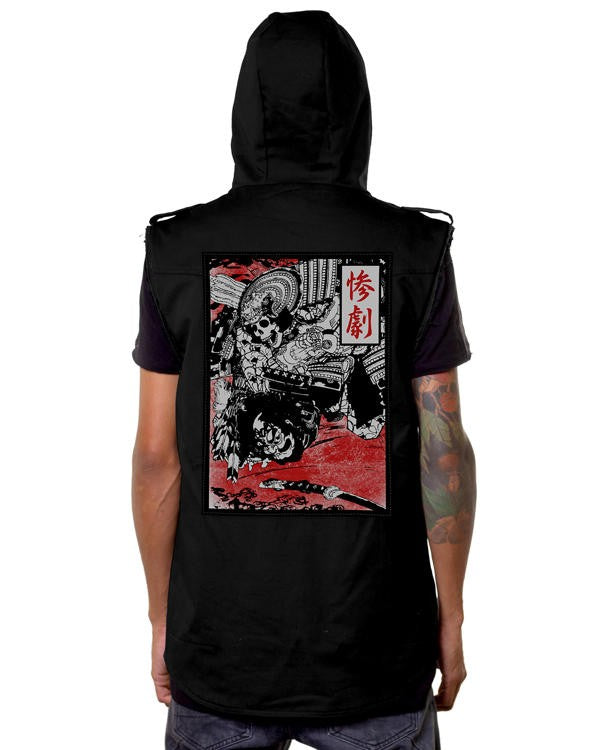 SHINANGA Denim Vest In Black