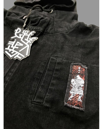 SHINANGA Denim Vest In Black