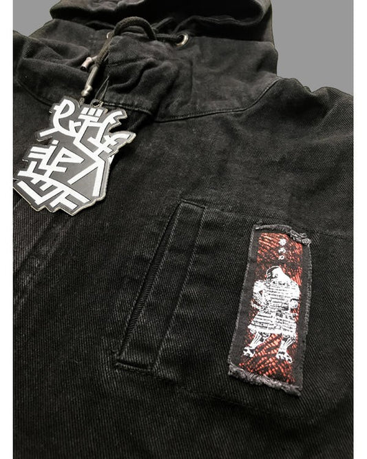 SHINANGA Denim Vest In Black