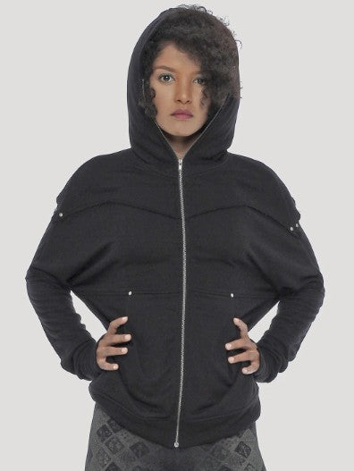 UNI Hooded Jacket In Black