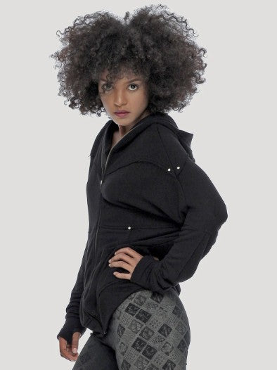 UNI Hooded Jacket In Black