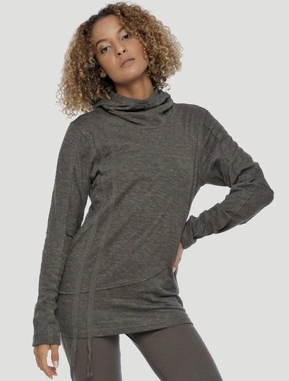 KENNY Hood Jumper In Olive Noir