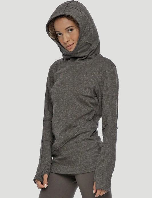 KENNY Hood Jumper In Olive Noir