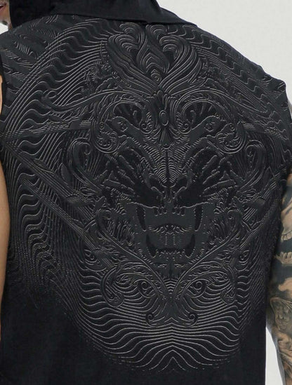 TIGER Sleeveless Tee In Black