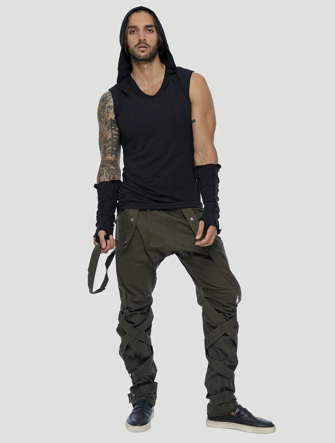 TIGER Sleeveless Tee In Black