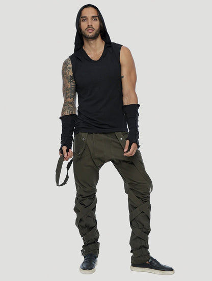TIGER Sleeveless Tee In Black