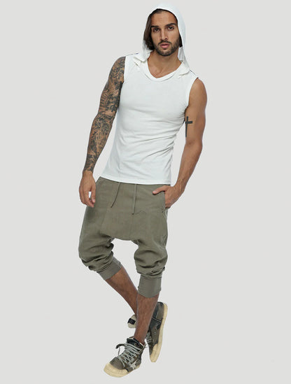 TIGER Sleeveless Tee In White