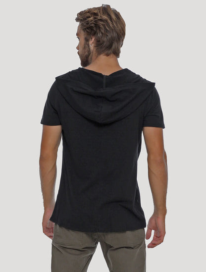 VIPA Hooded T-Shirt In Black