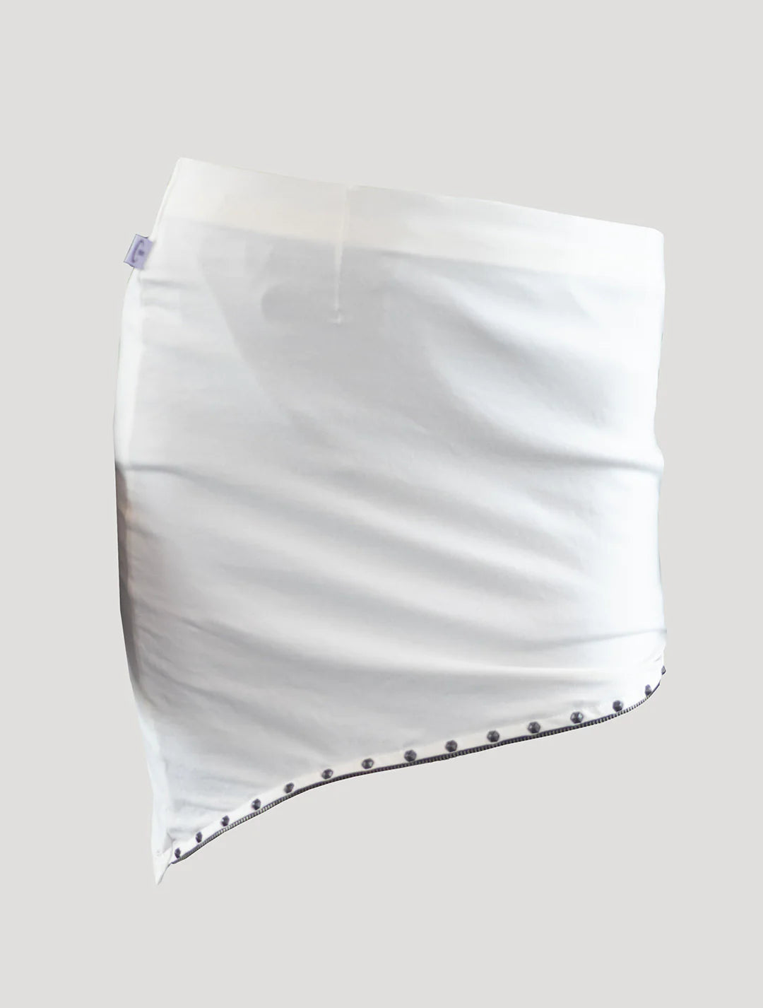 ZIP Mini Skirt In Off-White