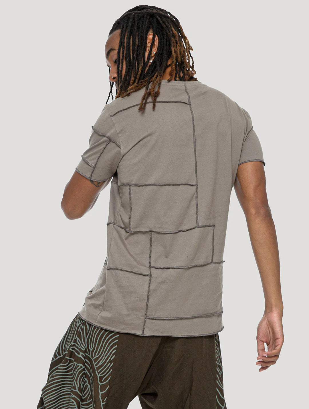 PATCHWORK T-Shirt In Cement
