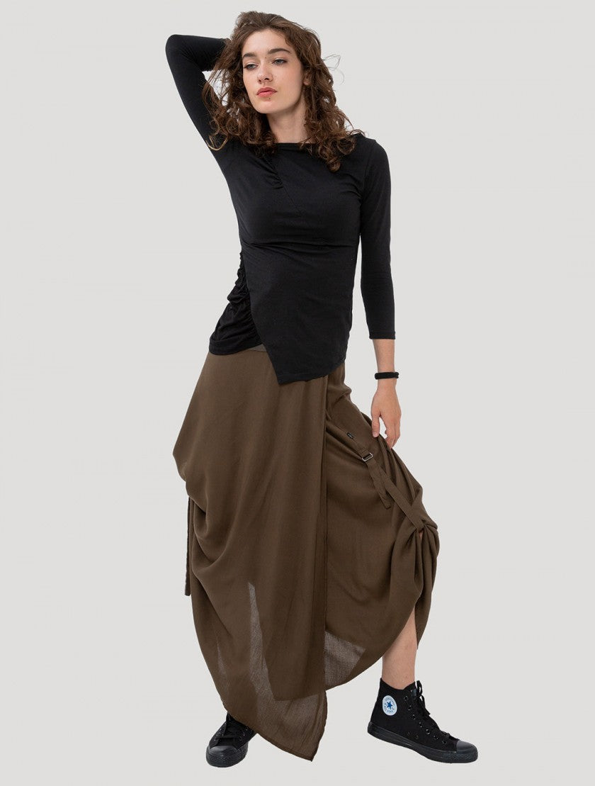 KIRTAN Long Sleeves Top In black
