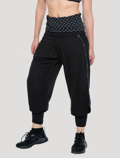 Kafiya Harem Pants In Black