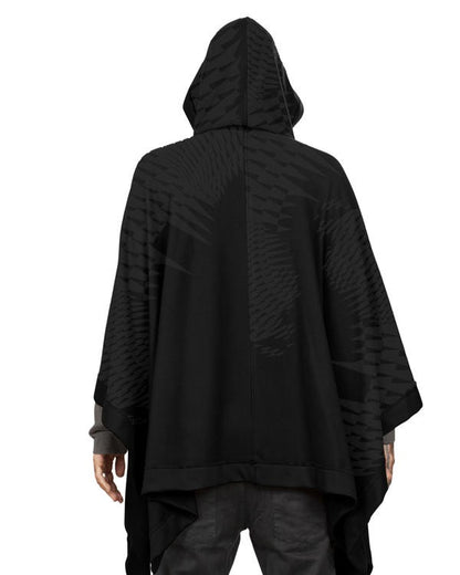 UNISEX SAJAX Poncho In Black