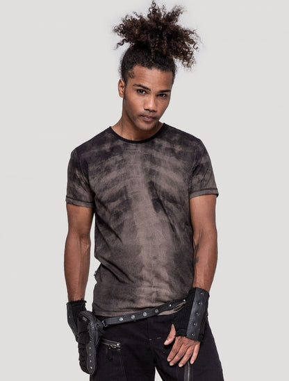 SPINAL RMX T-Shirt For Man In Black