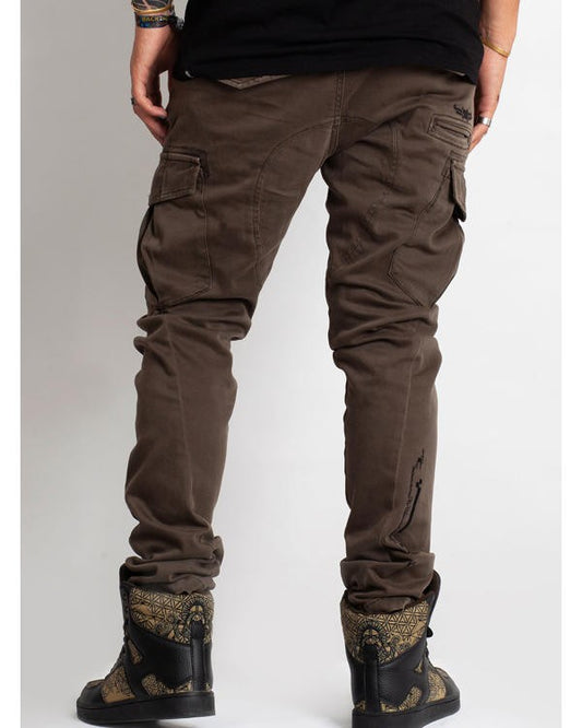 RIOT Heavy Drill Cotton Pants In Stone