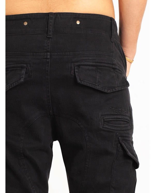 RIOT Heavy Drill Cotton Pants In Black